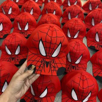 Mũ hiphop siêu nhân nhện đỏ cho bé 3-7 tuổi - nón cho bé trai