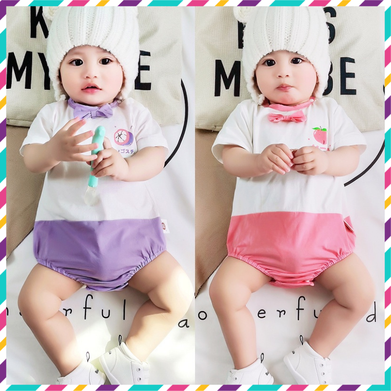 Bodysuit cho mẫu body chip sơ sinh cho bé vải 100% cotton mềm mịn dễ thương cho bé sơ sinh từ 3-12kg