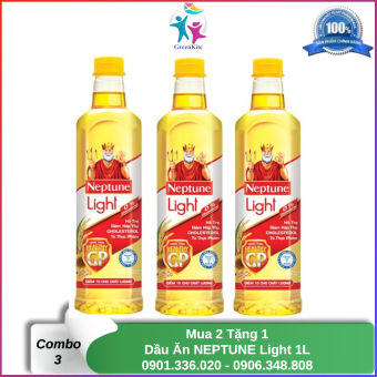 Mua 2 Chai Tặng 1 Chai Dầu Ăn Neptune Light 1L