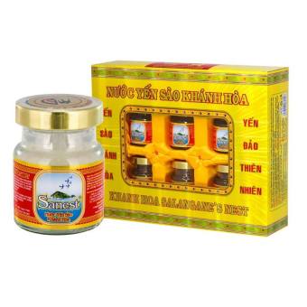 Hộp Yến Sào Sanest Khánh Hòa Hộp 6 Lọ X 70ml/Lọ