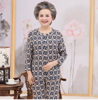 Bộ quần áo cho người già / Thời trang cho người cao tuổi / Bộ đồ hè cho bà già