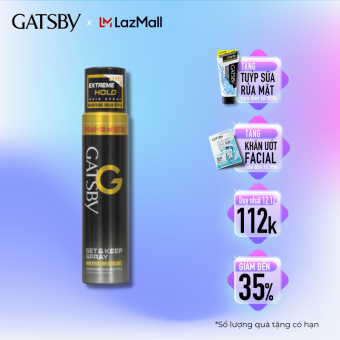 Gôm Xịt Tạo Kiểu Tóc GATSBY SET & KEEP SPRAY EXTREME HOLD 250ml