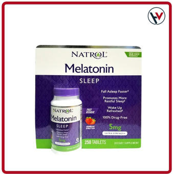 Viên Ngậm Giúp Ngủ Ngon Natrol Melatonin Sleep 250 Viên 5mg - Mỹ