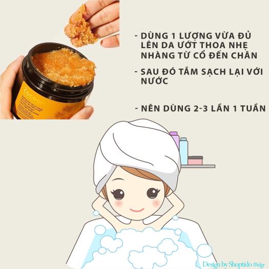 Tẩy da chết body đường Thốt Nốt An Giang Cocoon 200ml NPP Tido88