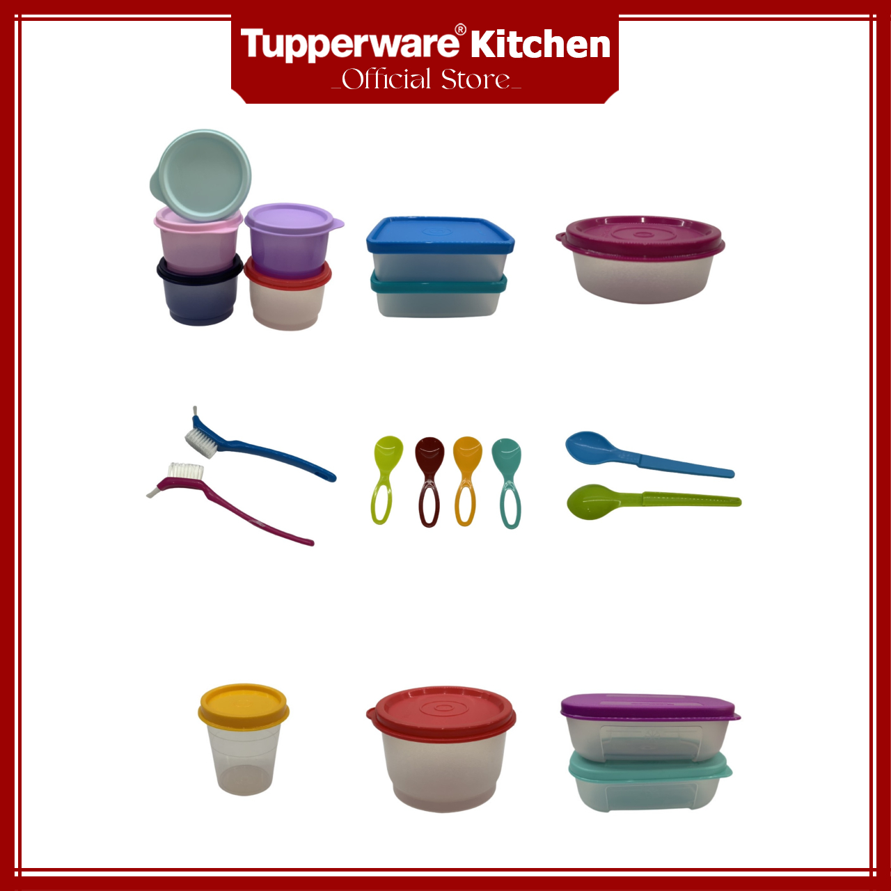 Ngẫu nhiên sản phẩm Tupperware trong hình
