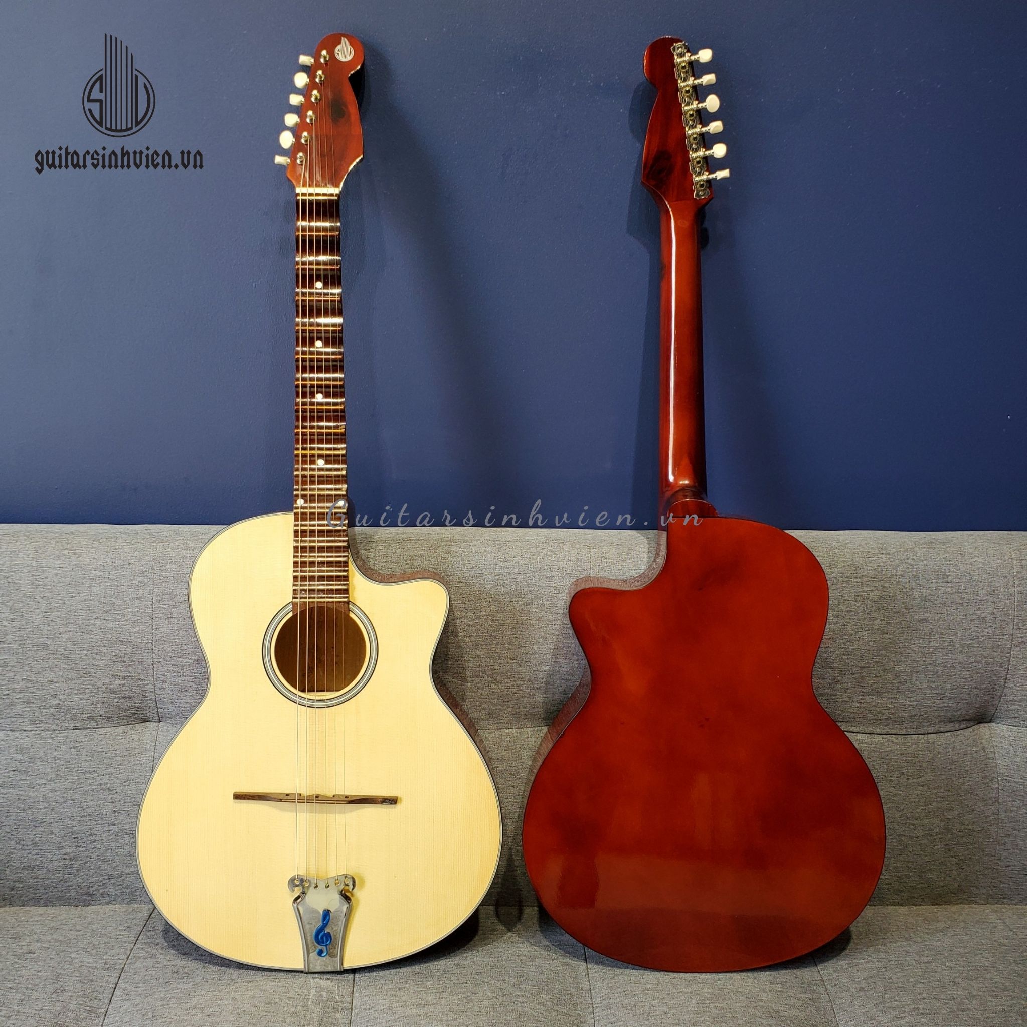Đàn guitar tân cổ phím lõm chất lượng - tặng kèm bao đựng đàn - giá rẻ chính hãng tc1 - guitar sinh viên
