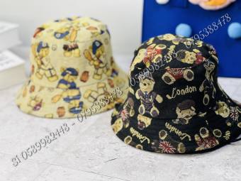 NÓN TAI BÈO - MŨ BUCKET HỌA TIẾT CON GẤU CHO BÉ TRAI BÉ GÁI SIÊU CUTE DỄ THƯƠNG