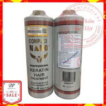 Hấp dầu tóc Keratin Complex Nano chai 1000ml ủ tóc phục hồi hư tổn