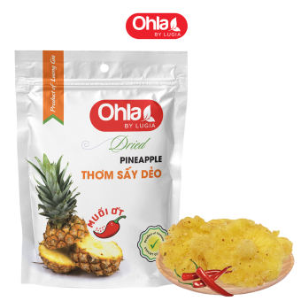 Thơm sấy dẻo muối ớt Ohla túi 100g