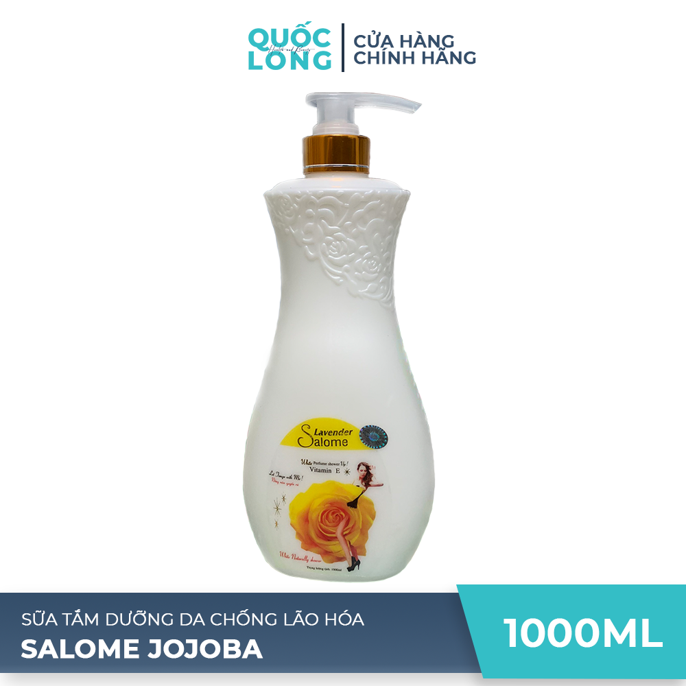 Sữa tắm dưỡng da chống lão hóa salome jojoba 1000ml