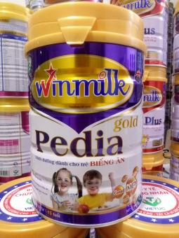 Sữa cho trẻ biếng ăn Winmilk Pedia Gold lon 900g (1-15 tuổi) - Hết biếng ăn, mau tăng cân
