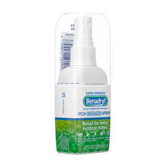 CHAI XỊT GIẢM NGỨA CÔN TRÙNG CẮN, VIÊM DA Benadryl Extra Strength Anti-Itch Spray 59ml