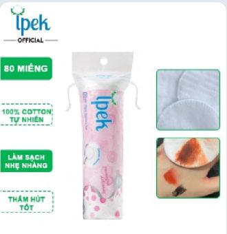 Bông tẩy trang Ipek 100% bông cotton