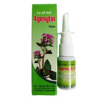 Agenytin 15ml - xịt mũi hoa ngũ sắc hỗ trợ dứt điểm viêm mũi dị ứng, viêm xoang - thành phần thảo dược 100%