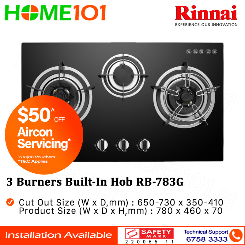 Rinnai 3 Gas Stove - Best Price in Singapore - Oct 2023 | Lazada.sg