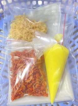 Bánh tráng phơi sương+ruốc cuốn bơ chà bông bánh tráng Bơ