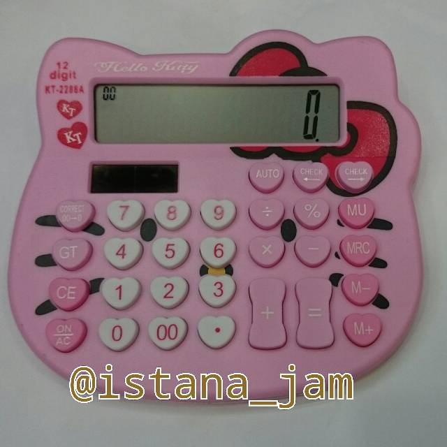 Kalkulator Kepala Hello kitty Original / Kalkulator 12 digit