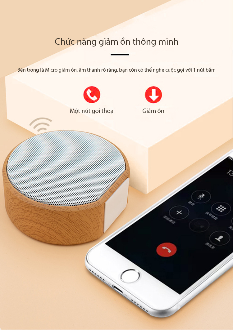 Loa Bluetooth mini Vivan VS1 chống nước chuẩn IPX5 an toàn sử dụng Bluetooth 5.0