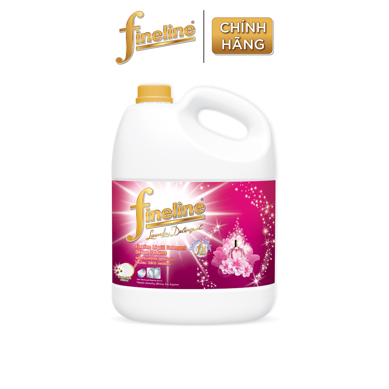 Nước giặt fineline đậm đặc hương nước hoa cao cấp can 3000 ml.