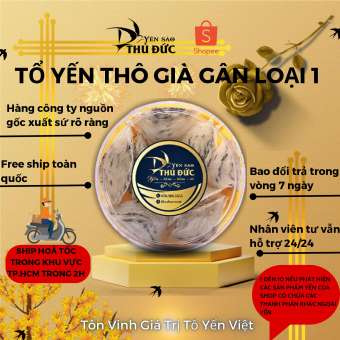 Tổ Yến Thô Già Gân Tặng Kèm Nhíp Nhặt Lông Chuyên Dụng - Yến Sào Thủ Đức