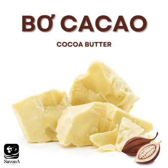 1kg Bơ Cacao Thô Nguyên Chất - Raw Cocoa Butter SavonA Làm Socola, Bơ Ca Cao Làm Xà Phòng, Làm Bánh, Làm Mỹ Phẩm