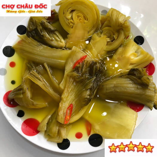 1kg Dưa Cải Muối Chua Châu Đốc Giòn Thơm Hương Vị Miền Tây ( Không Cân Nước )