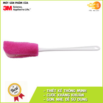 Cây rửa bình chai không gây trầy xước Scotch-Brite 3M RB-KT - Tốc Độ 247 làm sạch mọi vết bẩn trên bình lọ và ly cao cổ.