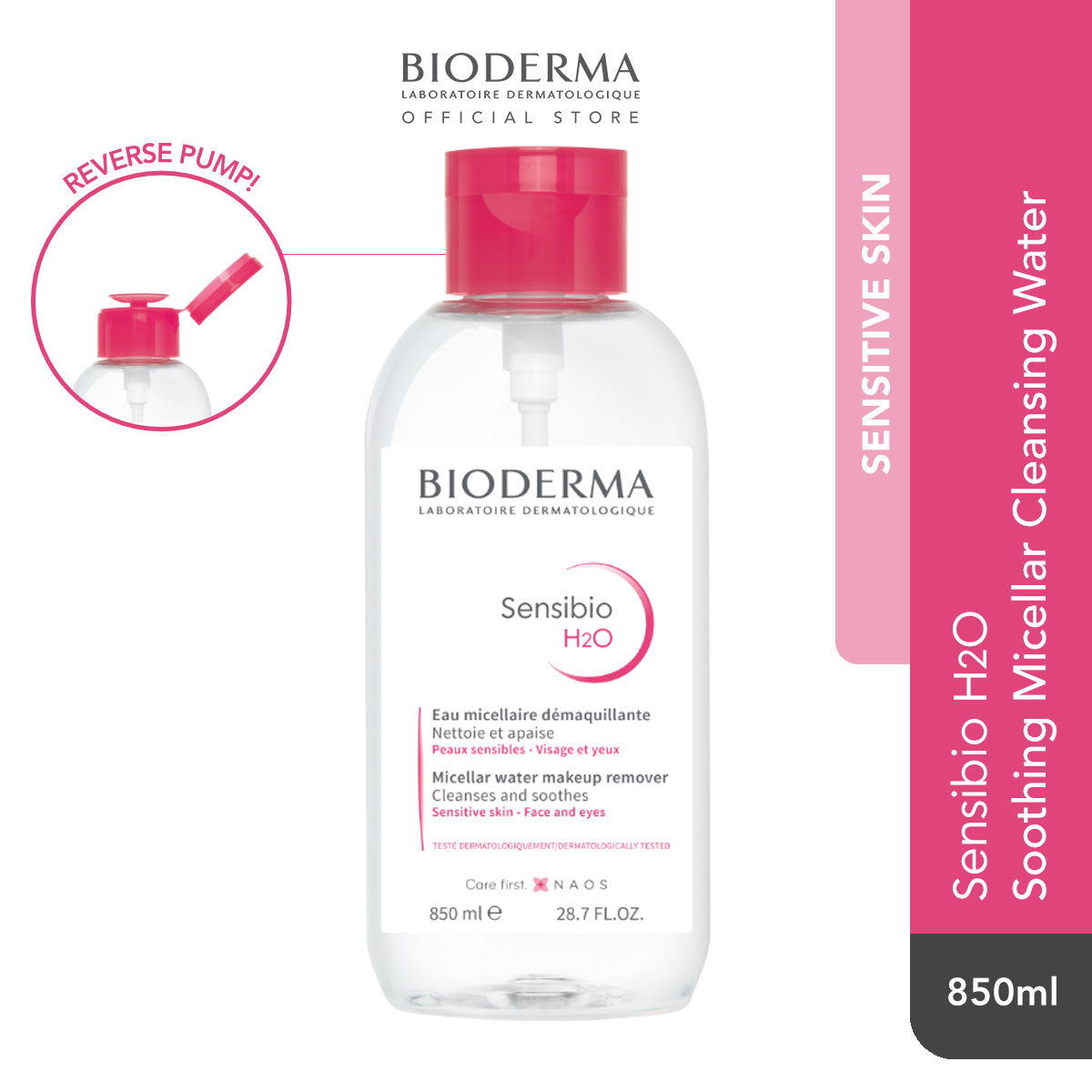 Bioderma Sensibio Micellar Water, 28.7 Fluid Ounce 