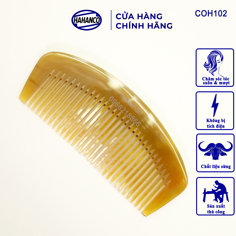 Lược sừng múi bưởi xuất nhật hahanco - chăm sóc tóc - có thể bỏ túi - coh102
