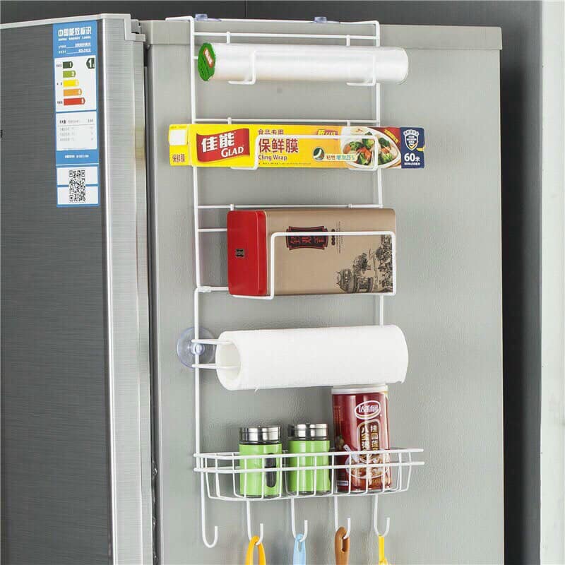 Giá treo đồ cạnh tủ lạnh siêu tiện dụng