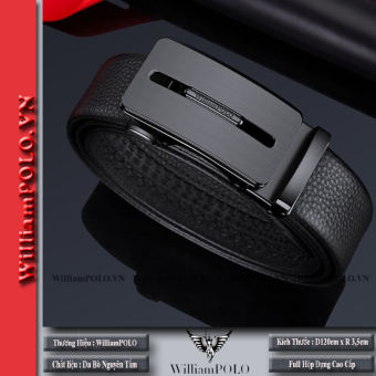 Dây lưng nam cao cấp , dây nịt nam da bò WilliamPOLO - WP04