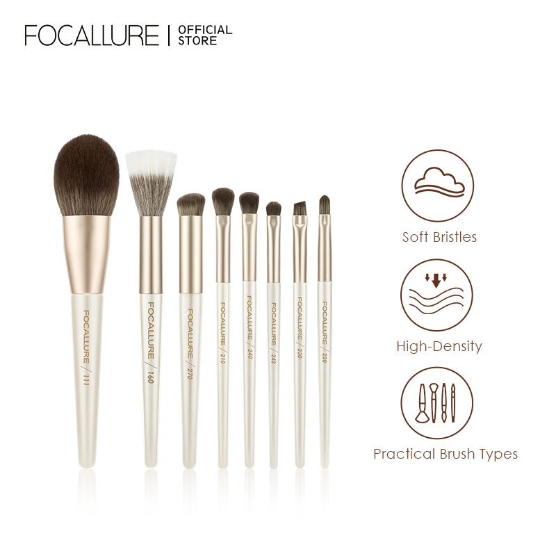 Discount on Focallure  shoes - SKU:  Soft Professional Makeup Brush Set Loose Powder Concealer Brush Eyeshadow Blush Brush Detail Eyelin