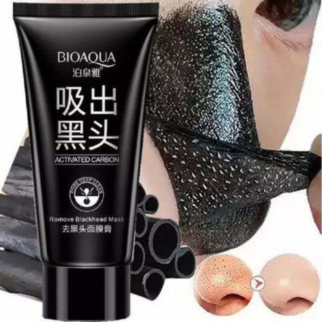 Gel lột mụn đầu đen lột mụn cám - Mặt nạ lột mụn than tre than tre hoạt tính Bioaqua nội địa trung - Lột Mụn Toàn Mặt