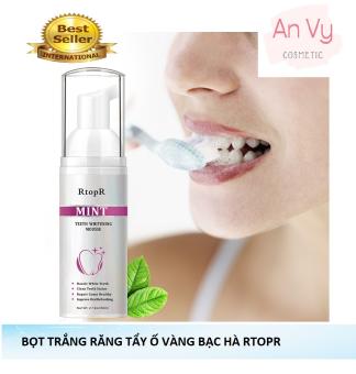 Kem RtopR Bọt Tẩy Trắng Răng Làm Sạch Răng Khử Mùi Hôi Miệng Mousse Teeth Whitening Clean Teeth 60ml
