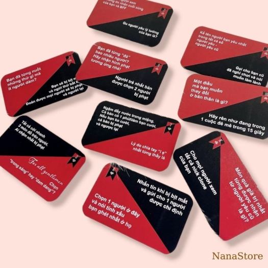 ✿❆ Bộ bài Drinking Game Thách hay thật “Truth or Dare” Thẻ Bài BoardGame