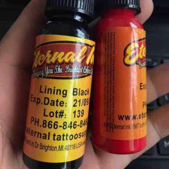 Mực xăm hình eternal học viên. Giá 2 màu đỏ & đen như hình