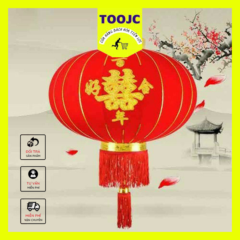 [D=40CM] ĐÈN LỒNG ĐỎ TREO TẾT - ĐÈN LỒNG TẾT - ĐÈN LỒNG TRANG TRÍ NGÀY TẾT - ĐÈN LỒNG ĐỎ MAY MẮN ĐẦU NĂM - DEN LONG TET