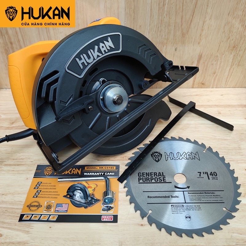 Máy cưa gỗ 185mm hukan