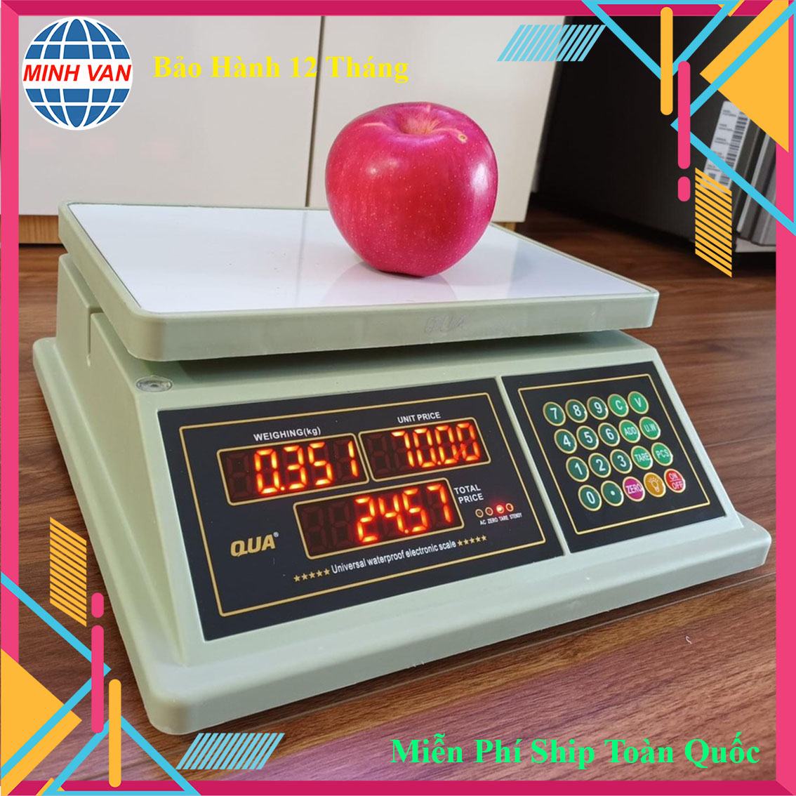 Cân tính tiền điện tử 30kg - cân chống nước qua 832 & 835 - cân điện tử cao cấp