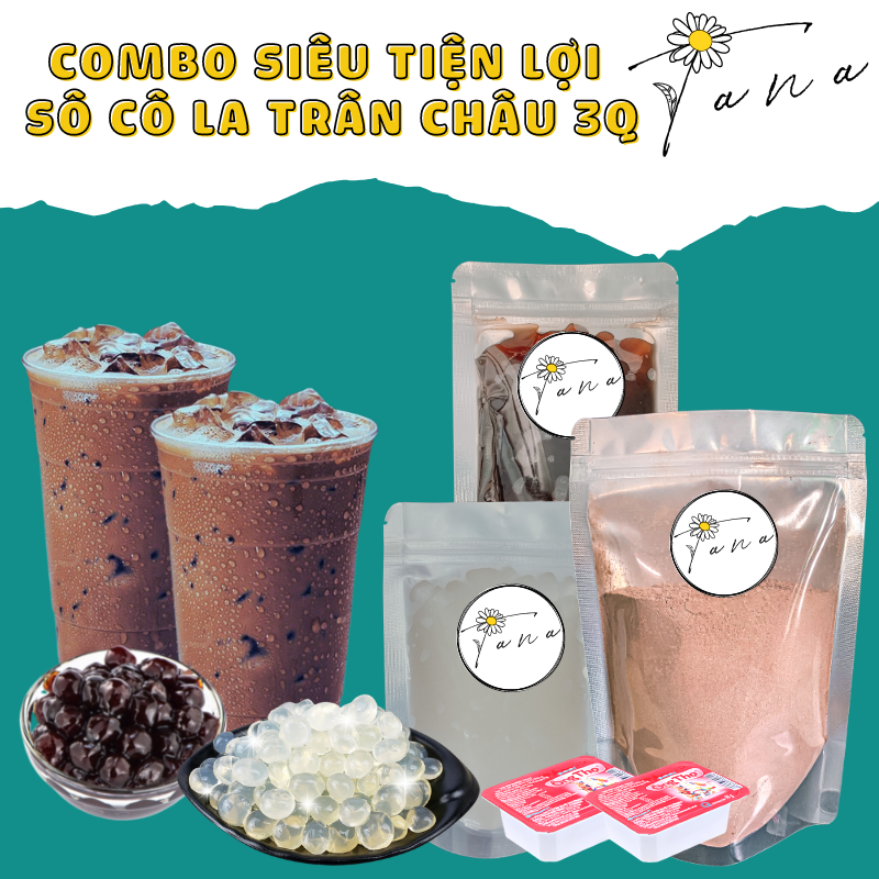 Set siêu tiện lợi: Sô cô la trân châu 3Q Tana Drinks.