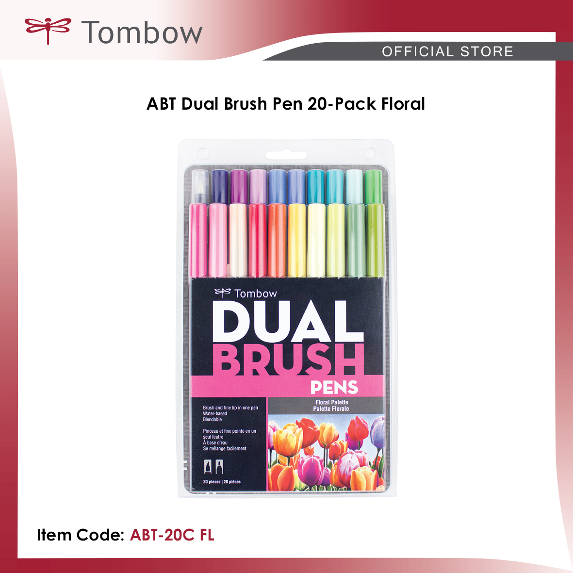  Tombow6 ABT Dual Brush Pen - Pastel-P : Arts, Crafts & Sewing
