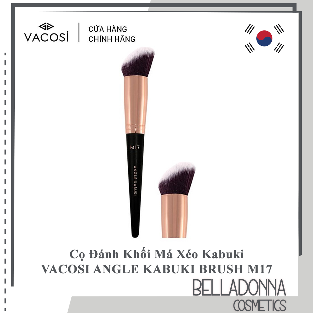 Cọ đánh khối má xéo kabuki vacosi angle kabuki brush m17