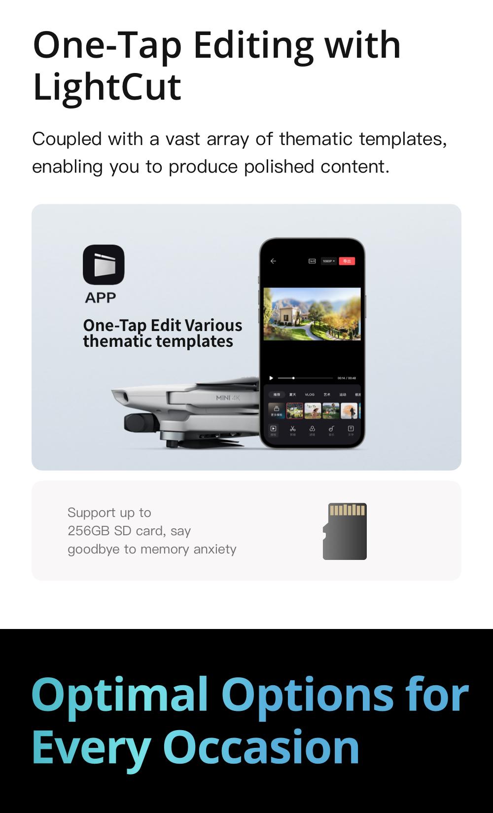 DJI Mini 4K - Camera Drone | Light & Portable | Under 249g | 4K/30fps High Quality Footage | 1/2.3" CMOS · v16