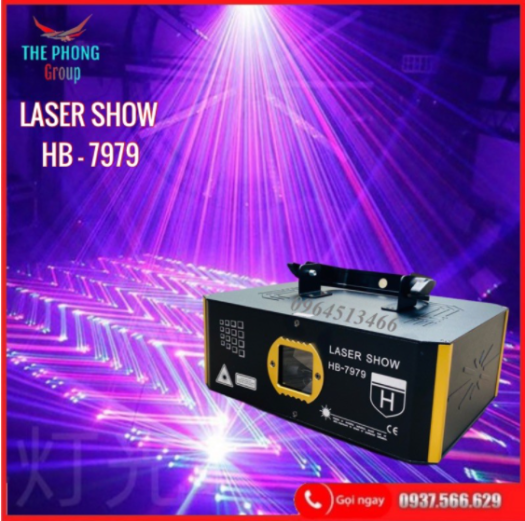Đèn Laser HB-7979 Đèn Cao Cấp Dành Cho Phòng Bay, Đèn Bay Phòng Hiệu Ứng Siêu Đẹp