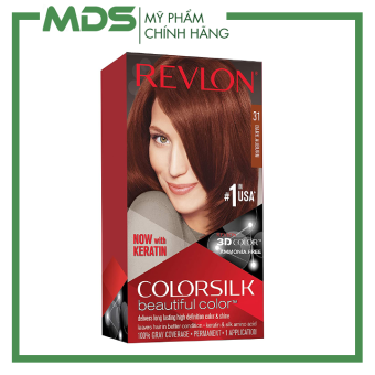 Thuốc nhuộm tóc phủ bạc Số 31 - Revlon Colorsilk Mỹ 130ml hàng chính hãng - Màu gỗ sẫm