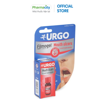 Gel hỗ trợ giảm loét miệng Urgo Mouth Ulcers (Hộp 1 lọ 6ml)