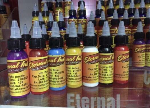 Sét 7 màu Mực xăm hình eternal giá bình dân  { mực dành cho học viên } lên da ok