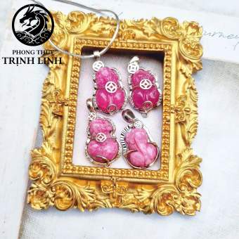 DÂY CHUYỀN TỲ HƯU RUBY VIỀN BẠC