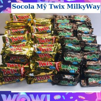 Socola Mỹ Twix MilkyWay funsize USA Chocolate 17g [Hàng Mỹ]