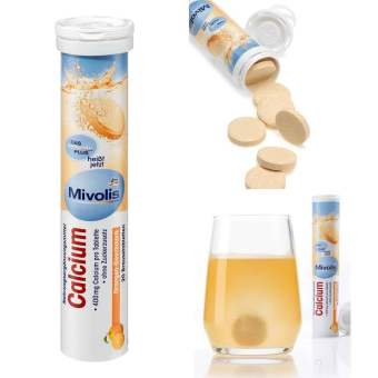 Viên Sủi Mivolis Bổ Sung Canxi- Nội địa Đức Tuýp 20 Viên